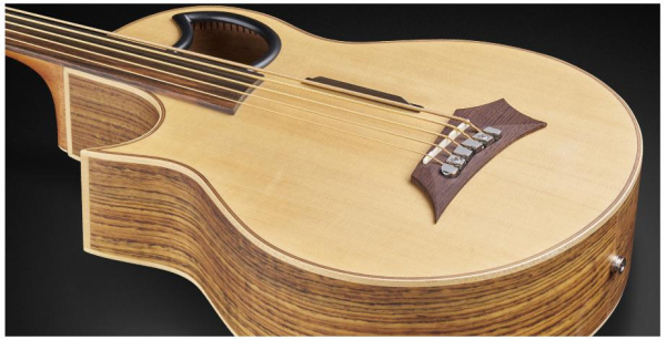 Preview: Warwick Alien, Lefthand, 4-String - Natural Transparent Satin, Demomodell
